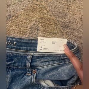 American eagle jeans blue/black denim size 14/32W